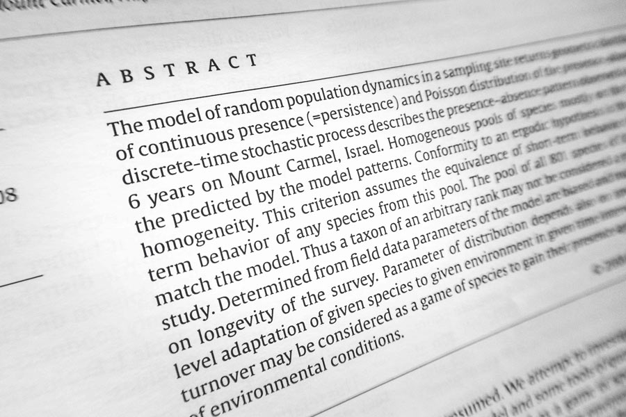 what is abstract in research article