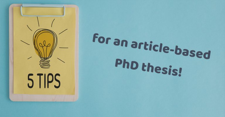 article based phd thesis