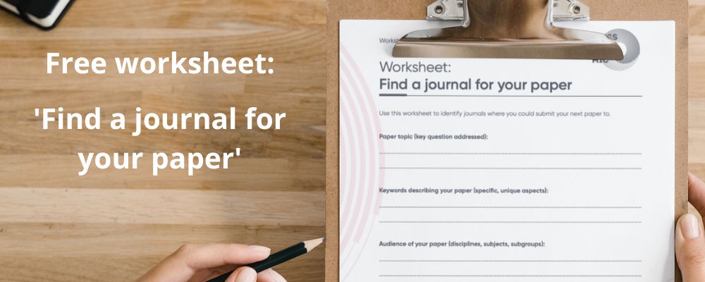 Finding the best journal for a paper