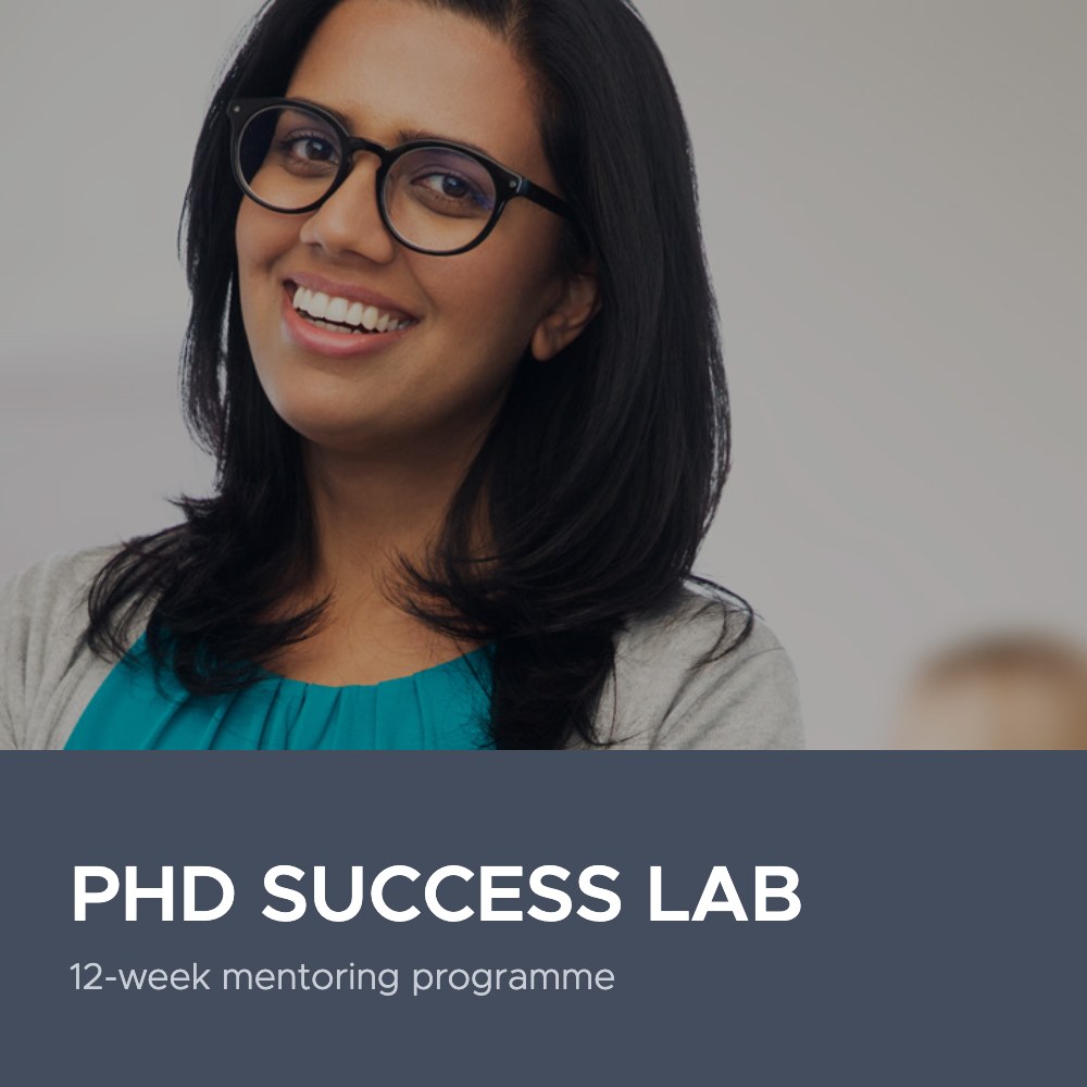 PhD Success Lab – 12-week mentoring programme