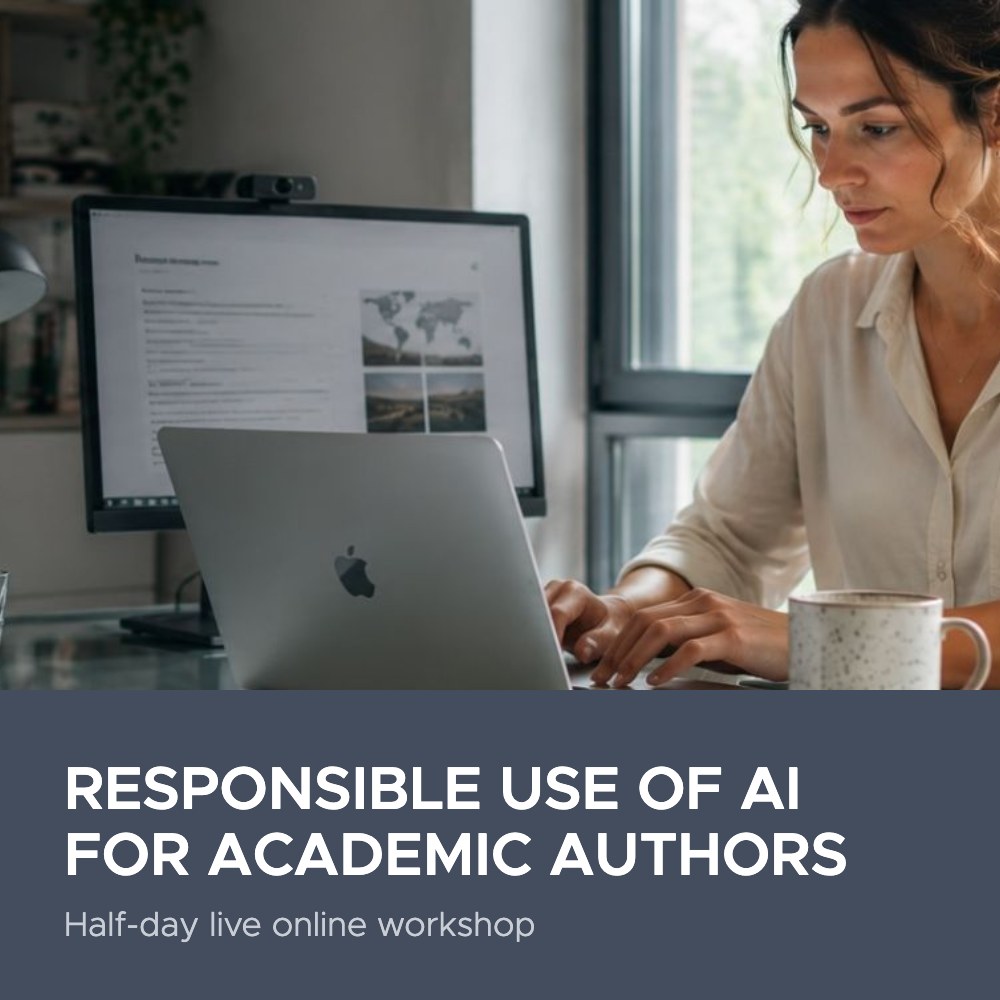 Responsible Use of AI for Academic Authors – half-day live online workshop